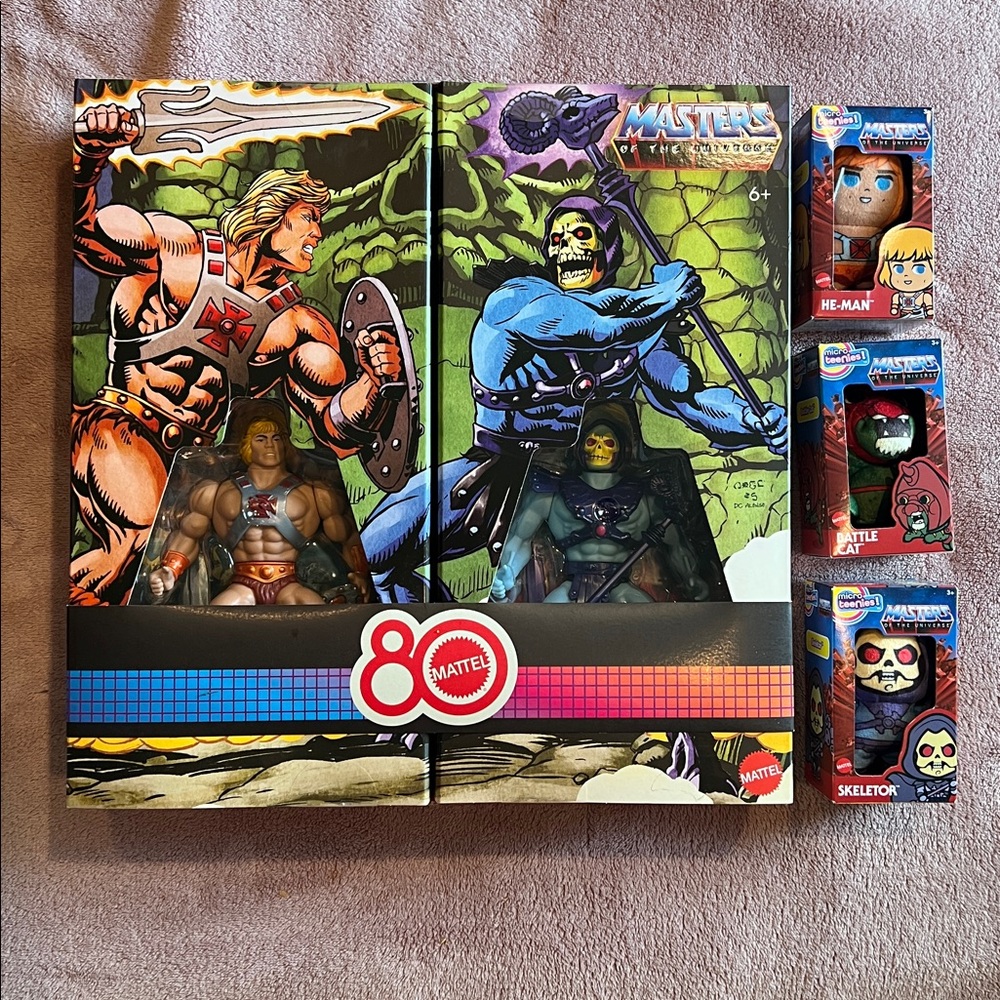 Masters of the Universe Retro Punching He-Man and Skeletor 80th Anniversary Set